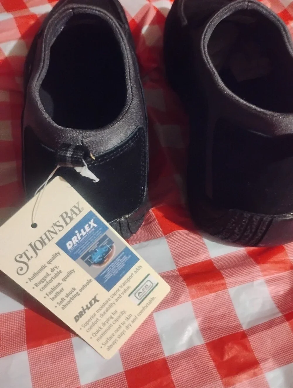 St. John's Bay Black Suede Slip-On Loafers